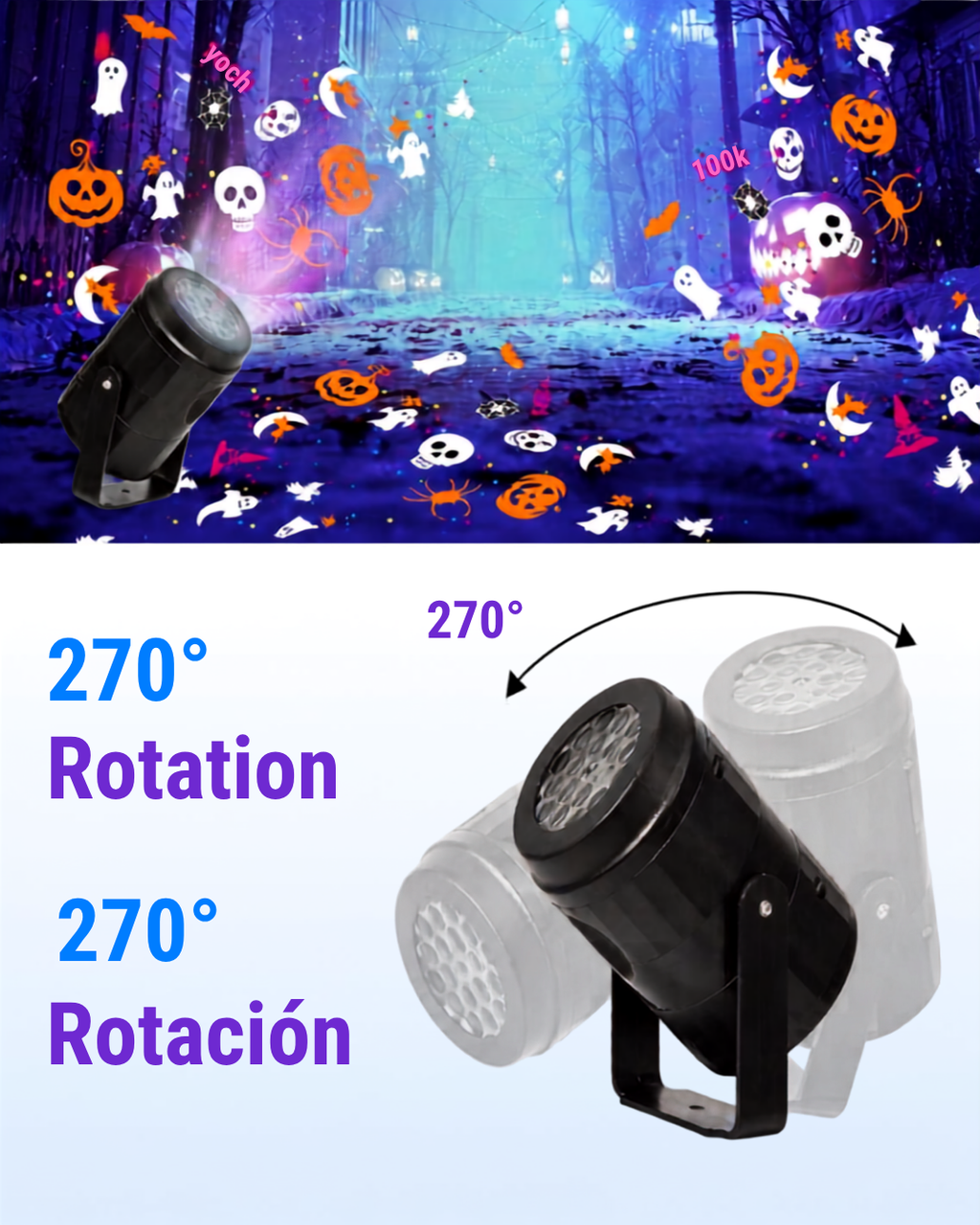 Led Halloween Proyector