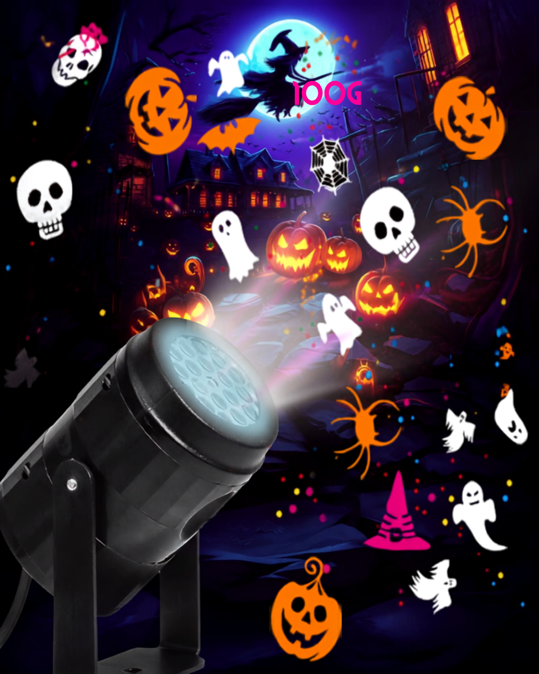 Led Halloween Proyector