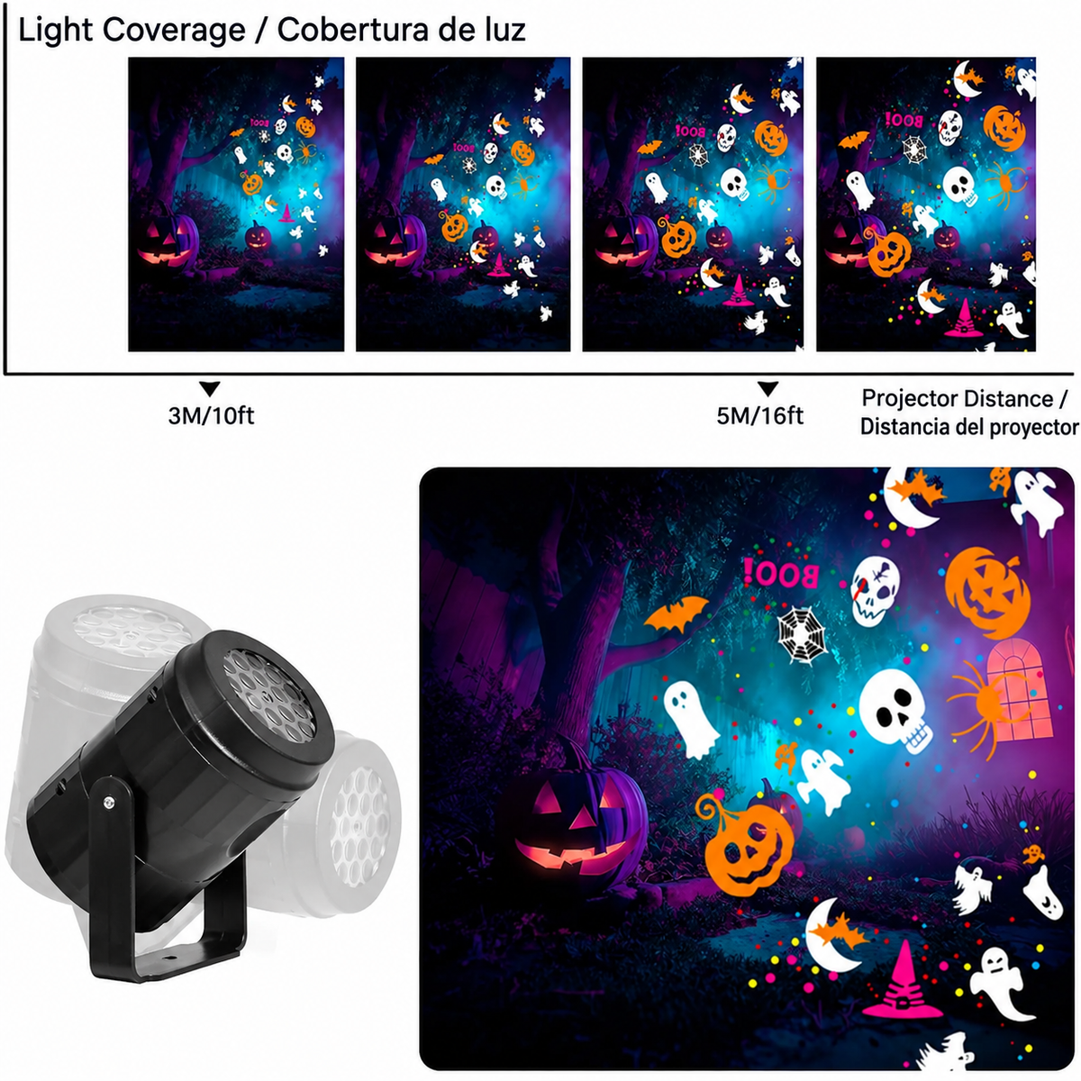 Led Halloween Proyector