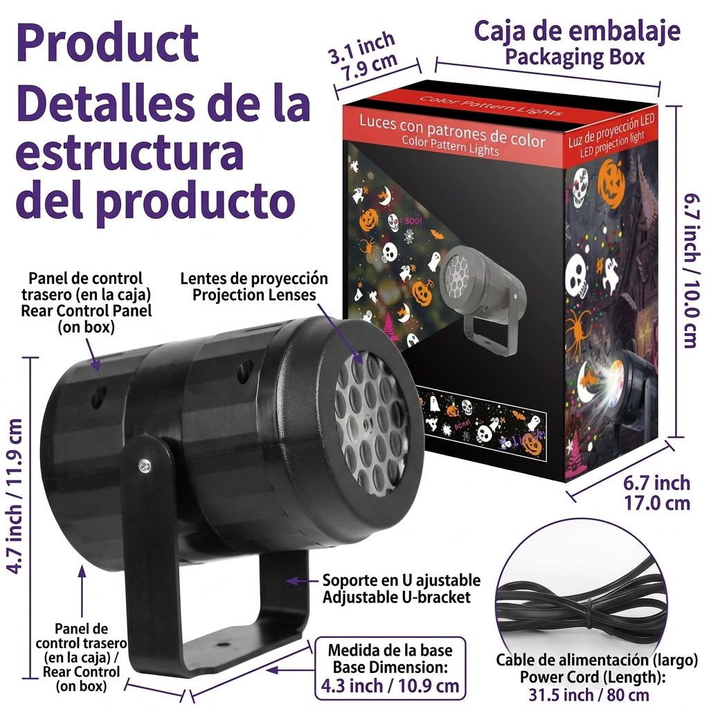 Led Halloween Proyector